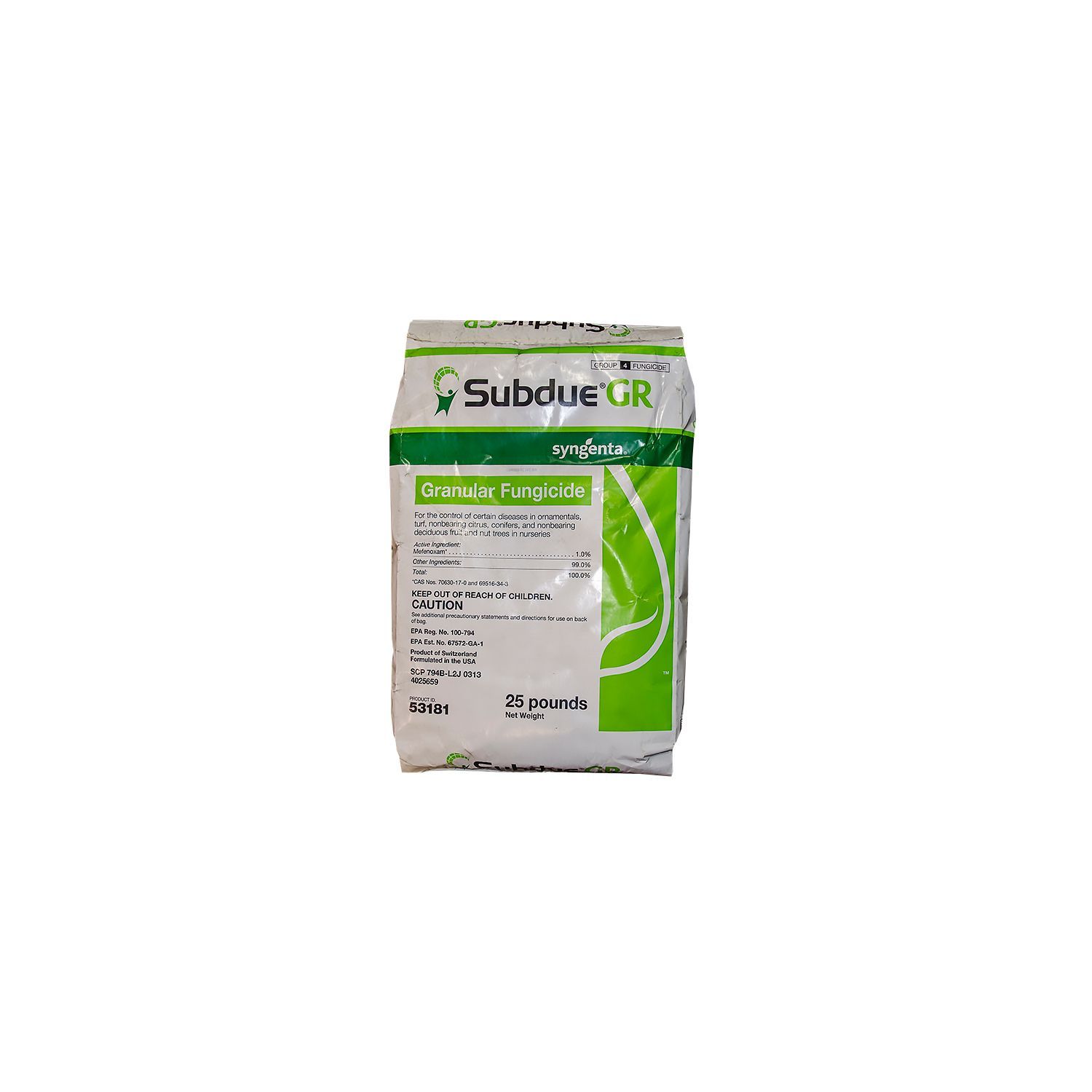 Andersons Prophesy Dg Pro Fungicide 25 Lb Bag Reinders Syngenta Subdue Gr Fungicide 25 Lb
