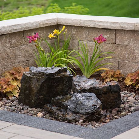 Aquascape Pagoda Fountain Rock Set Of 3 Landscape Fountain Kit Reinders